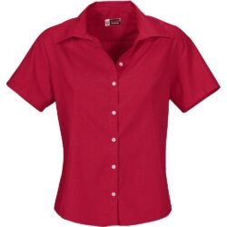 Ladies Short Sleeve Aspen Shirt - Red