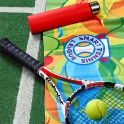 Pre-Printed Sample Hoppla Relay Sports Towel - Double-Sided Branding