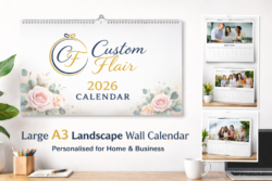 ⭐A3 Landscape Wall Calendar - Create your own design⭐