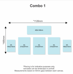 ✨ Canvas Combo One – The Perfect Gallery Wall Set ✨