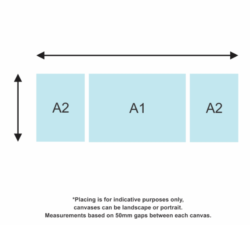 ✨Canvas Wall Art Set 1 × A1 Canvas • 2 × A2 Canvas✨