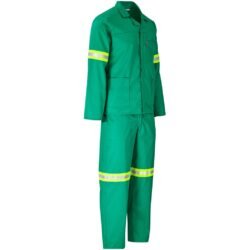 Trade Polycotton Conti Suit - Reflective Arms & Legs - Yellow Tape