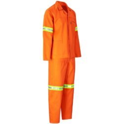 Trade Polycotton Conti Suit - Reflective Arms, Legs & Back - Yellow Tape