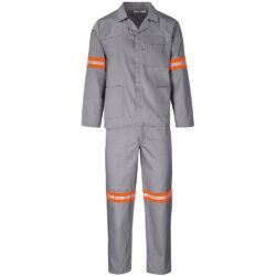 Trade Polycotton Conti - Suit Reflective Arms, Legs & Back - Orange Tape