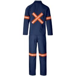 Trade Polycotton Conti - Suit Reflective Arms, Legs & Back - Orange Tape