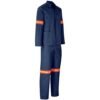 Trade Polycotton Conti - Suit Reflective Arms, Legs & Back - Orange Tape