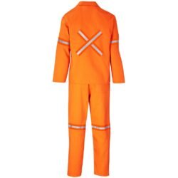 Trade Polycotton Conti - Suit Reflective Arms, Legs & Back - Orange Tape