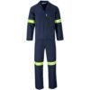 ALT-11033-N_1024X1024 Technician 100% Cotton Conti Suit - Reflective Arms, Legs & Back - Yellow Tape