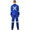 ALT-11033-RB_MOBK399_1024X1024 Technician 100% Cotton Conti Suit - Reflective Arms, Legs & Back - Yellow Tape