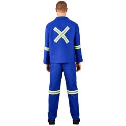 ALT-11033-RB_MOBK399_1024X1024 Technician 100% Cotton Conti Suit - Reflective Arms, Legs & Back - Yellow Tape