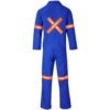 Technician 100% Cotton Conti Suit - Reflective Arms, Legs & Back - Orange Tape