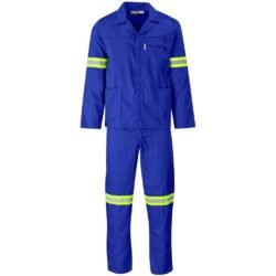 ALT-1105-RB_1024X1024 Trade Polycotton Conti Suit - Reflective Arms & Legs - Yellow Taped