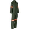 Acid Resistant Polycotton Conti Suit - Reflective Arm & Legs - Orange Tape