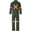 Acid Resistant Polycotton Conti Suit - Reflective Arm, Legs & Back - Orange Tape