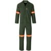 Acid Resistant Polycotton Conti Suit - Reflective Arm, Legs & Back - Orange Tape