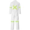 Safety Polycotton Boiler Suit - Reflective Arms Legs & Back - Yellow Tape