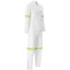 Safety Polycotton Boiler Suit - Reflective Arms Legs & Back - Yellow Tape
