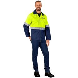 ALT-1109-Y_MOFR3399-LOGO_1024X1024 Traffic Premium Two-Tone Hi-Viz Reflective Jacket