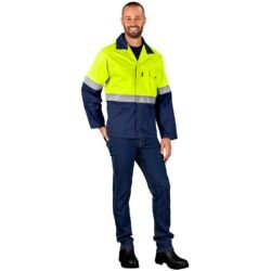 ALT-1109-Y_MOFR3399_1024X1024 Traffic Premium Two-Tone Hi-Viz Reflective Jacket