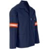 ALT-11114-N-GHSI_1024X1024 Site Premium Polycotton Jacket - Reflective Arms & Back - Orange Tape