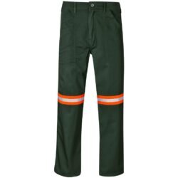 Site Premium Polycotton Pants - Reflective Legs - Orange Tape