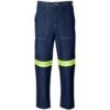 Cast Premium 100% Cotton Denim Pants - Reflective Legs - Yellow Tape