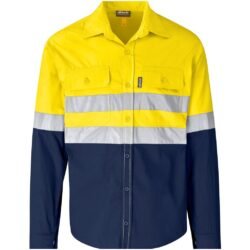 ALT-1500-Y_1024X1024 Access Vented Two-Tone Reflective Work Shirt