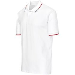 Mens Ash Golf Shirt - White
