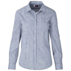 Ladies Long Sleeve Kenton Shirt - Light Blue