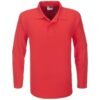 Mens Long Sleeve Boston Golf Shirt - Red