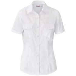 BAS-7757-W_1024X1024 Ladies Short Sleeve Kensington Shirt