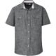 BAS-7766-GY_1024X1024 Mens Short Sleeve Windsor Shirt - Grey