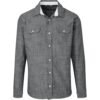 Mens Long Sleeve Windsor Shirt - Grey