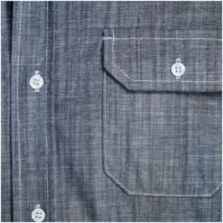 Mens Long Sleeve Windsor Shirt - Navy