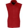Mens Yukon Micro Fleece Bodywarmer - Red