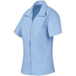 BAS-808-BU-GHSI_1024X1024 Ladies Short Sleeve Aspen Shirt