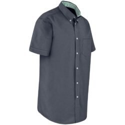 BAS-809-GY-GHSI_1024X1024 Mens Short Sleeve Aspen Shirt