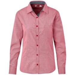 BAS-9501-R_1024X1024 Ladies Long Sleeve Coventry Shirt - Red