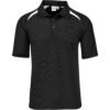 Mens Splice Golf Shirt - Black White