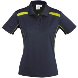 BIZ-3642-NL_1024X1024 Ladies United Golf Shirt - Navy Lime