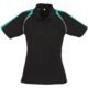 Ladies Triton Golf Shirt - Black Teal