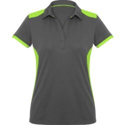BIZ-9801-GYL_1024X1024 Ladies Rival Golf Shirt - Grey Lime