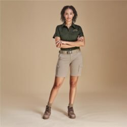 BO-UT-33-A-KH-MOFR-20_1024X1024 Ladies Meseta Twill Shorts