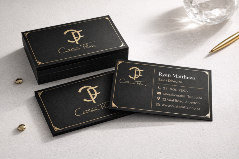 100 Custom Business Cards – Single & Double Sided - Custom Flair