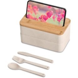 Okiyo Dura Wheat Straw & Bamboo Lunch Box Set