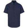 Mens Short Sleeve Brushed Cotton Twill Moderna Shirt
