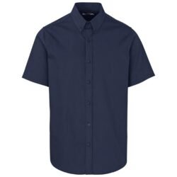 Mens Short Sleeve Brushed Cotton Twill Moderna Shirt