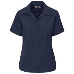 Ladies Short Sleeve Brushed Cotton Twill Moderna Shirt