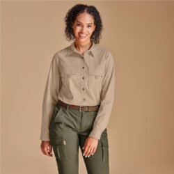 Ladies Long Sleeve Mawenzi Twill Shirt