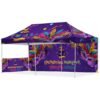 Coated Steel Sublimated Gazebo 6m x 3m - 1 Short Half-Wall Skin - 1 Long Full Wall Skin